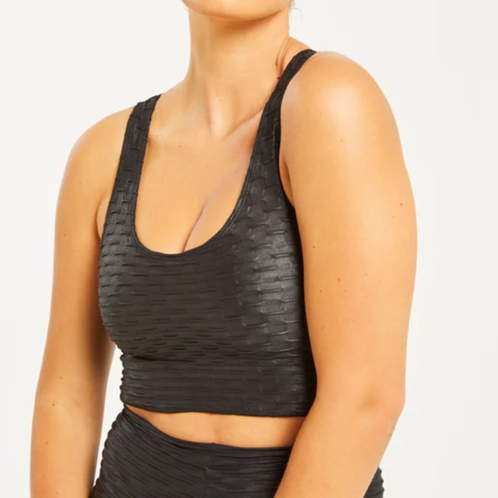Booty by Brabants Chrome Cropped Tank in Graphite